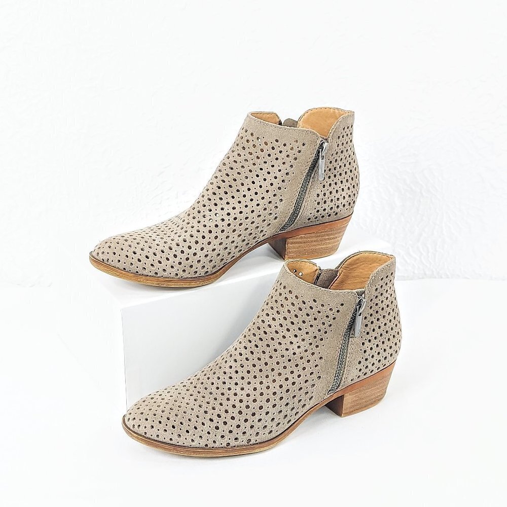 Lucky Brand Bayley2 Suede Perforated Ankle Bootie